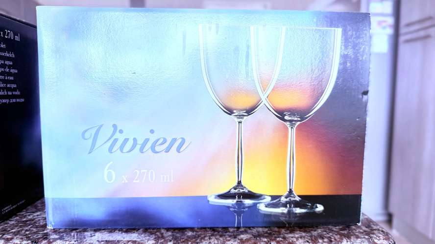 Finas Copas de Vino importadas en Cristal de Bohemia  - Imagen 5
