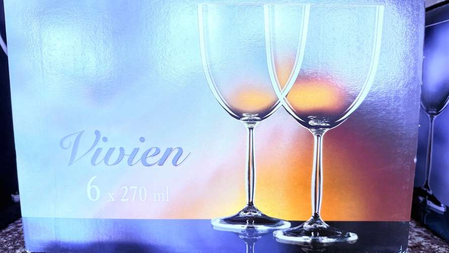 Finas Copas de Vino importadas en Cristal de Bohemia  - Imagen 4