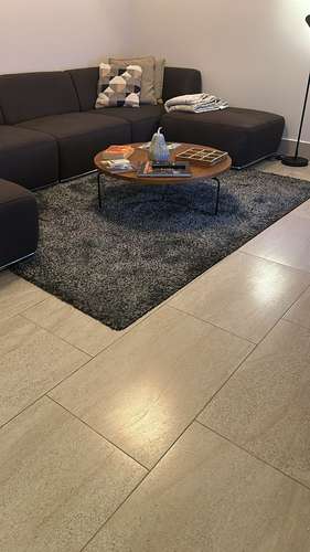 Mesa de centro redonda Trevor de Life Plus, madera y patas metálicas - Imagen 3