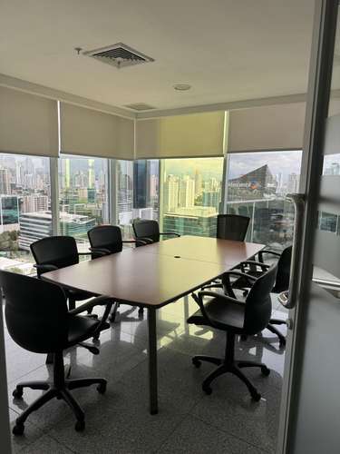 ALQUILO OFICINA EJECUTIVA AMOBLADA DE 188 M² EN F&F TOWER, CALLE 50 | VISTA AL MAR, BALCÓN Y 3 ESTACIONAMIENTOS - Imagen 6