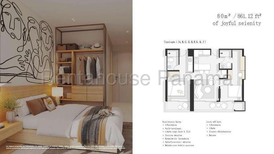 Venta de Apartamento en San Francisco Ph Alive 80 Mts PD