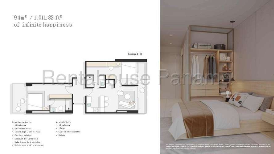 Venta de Apartamento en San Francisco Ph Alive 94 Mts PD