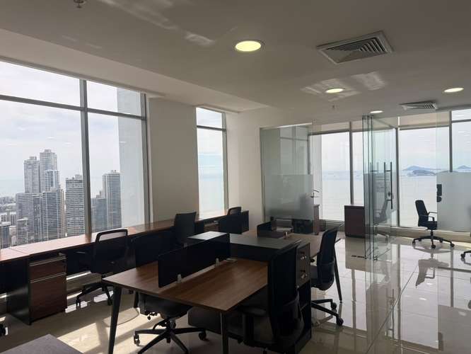 Alquilo amplia oficina en Marbella, Ave, Balboa, Torre Bicsa, 225m2, amoblada, vista al mar, lista para ocupar. - Imagen 2