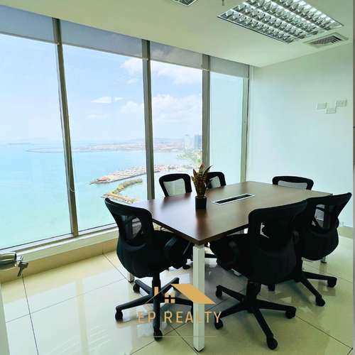 Alquilo amplia oficina en Marbella, Ave, Balboa, Torre Bicsa, 225m2, amoblada, vista al mar, lista para ocupar. - Imagen 12