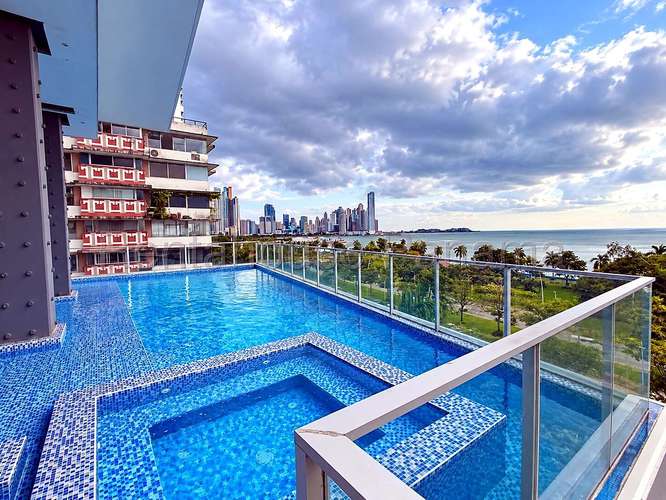 Alquiler Apartamento Amoblado con Terraza y Jacuzzi Privado Vista al Mar 121 m2 Avenida Balboa - ALYC 27-3056 - Imagen 17
