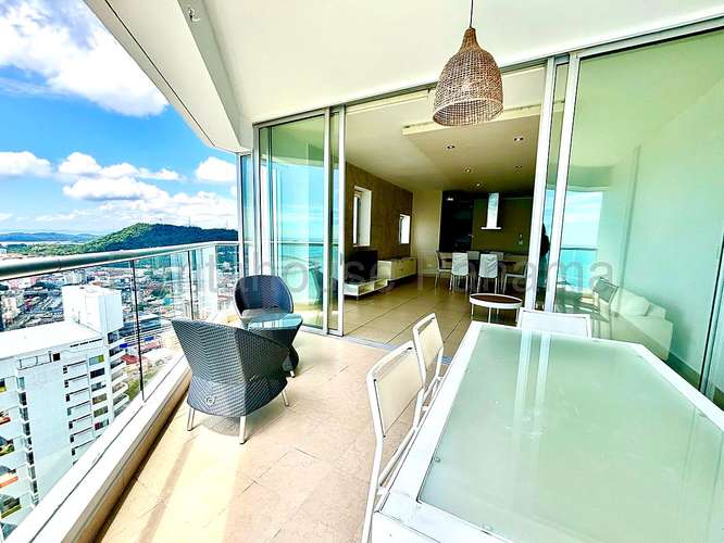 Alquiler Apartamento Amoblado 141 m2 con Estudio y Vista al Mar y Casco PH Rivage Avenida Balboa - ALYC 27-2651 - Imagen 7