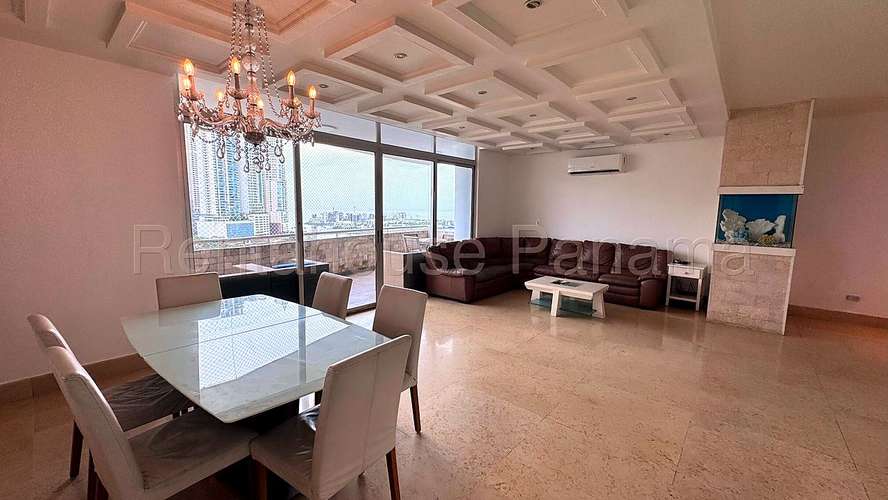 Alquiler Apartamento Remodelado Amoblado 229 m2 Vista al Mar 3 Balcones PH Torre del Parque Paitilla - ALYC 27-297 - Imagen 5
