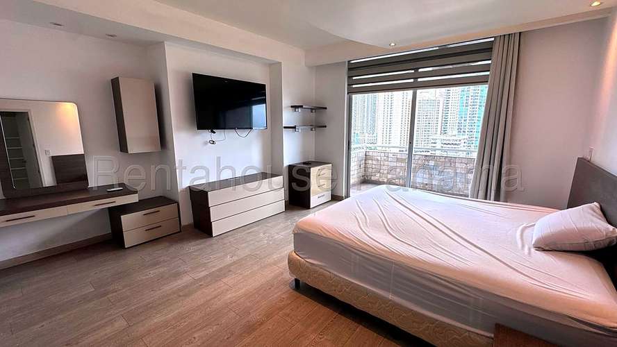 Alquiler Apartamento Remodelado Amoblado 229 m2 Vista al Mar 3 Balcones PH Torre del Parque Paitilla - ALYC 27-297 - Imagen 10