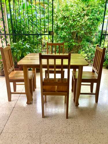 Comedor de Madera de 4 puestos - Imagen 2