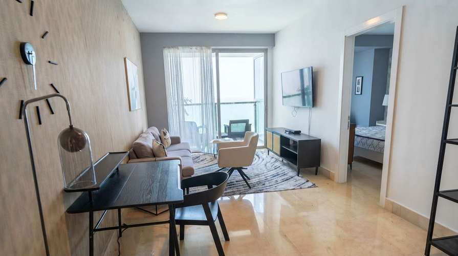 ! Avenida Balboa I 1 Rec I Amoblado I con balcon y vista al mar  - Imagen 7