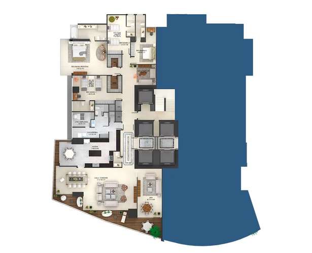 THE POINT PUNTA PAITILLA ALQUILER AMOBLADO 500 M² 4 RECÁMARAS BALCÓN 3 ESTACIONAMIENTOS BP - Imagen 17