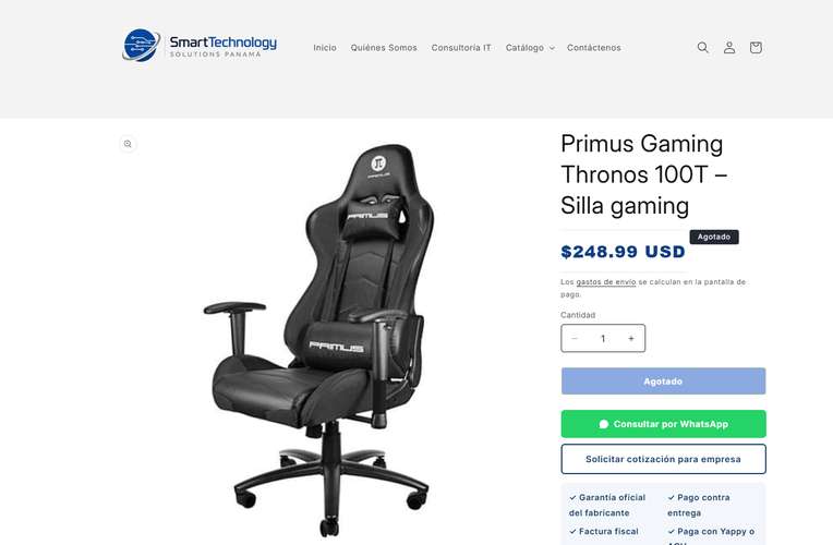 REMATE SILLA GAMER MARCA PRIMUS Y MESA GAMER A JUEGO - Imagen 3