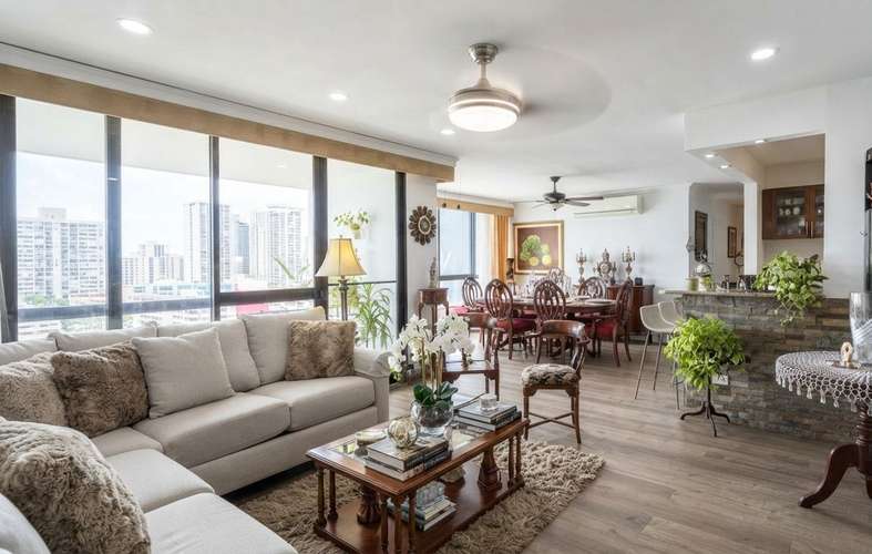 Apartamento en Punta Paitilla I con balcón y 2 parking