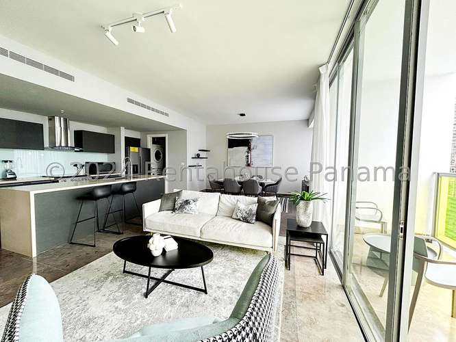 Alquiler Apartamento Amoblado 134 m2 Interiores de Diseno Yoo Panama Avenida Balboa - ALYC 26-134