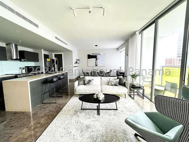 Alquiler Apartamento Amoblado 134 m2 Interiores de Diseno Yoo Panama Avenida Balboa - ALYC 26-134