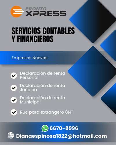 SERVICIOS CONTABLES Y FINANCIEROS / PRONTO EXPRESS ACCOUNTING SERVICE - Imagen 2