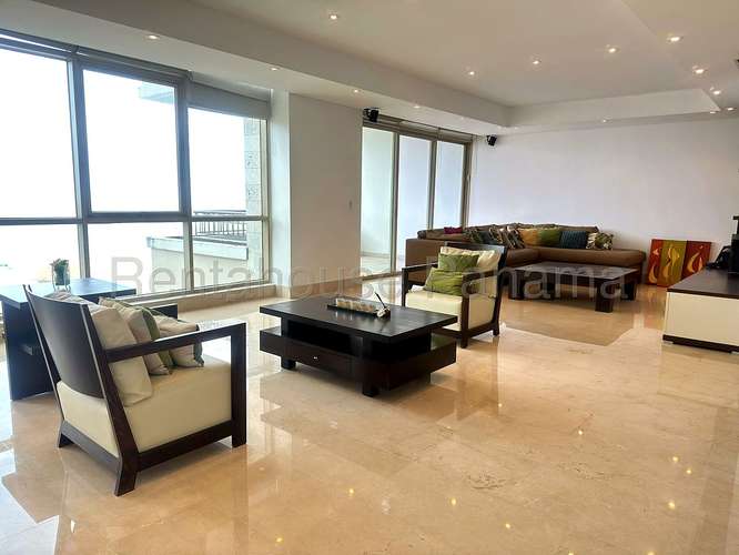Alquiler Apartamento Amoblado 296 m2 Vista al Mar 3 Recamaras con Bano Punta Pacifica - ALYC 26-5358