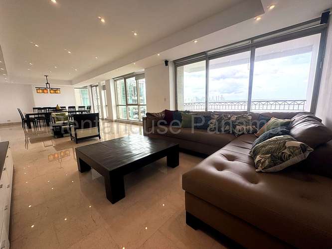 Alquiler Apartamento Amoblado 296 m2 Vista al Mar 3 Recamaras con Bano Punta Pacifica - ALYC 26-5358