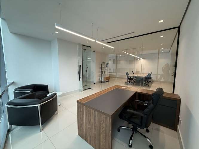 ALQUILER DE OFICINA AMOBLADA, 140M2 EN FINANCIAL PARK, COSTA DEL ESTE - Imagen 2