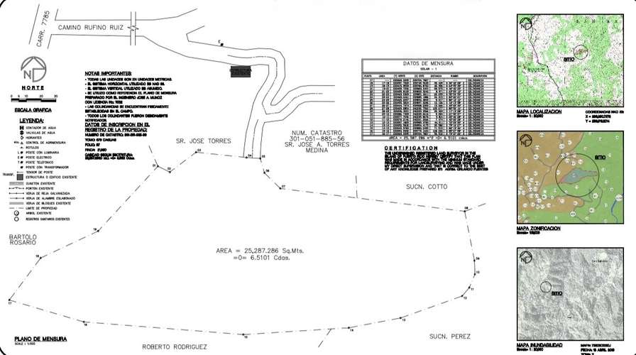 FINCA EN VENTA EN CAGUAS, 6.5101 CUERDAS! - Imagen 2