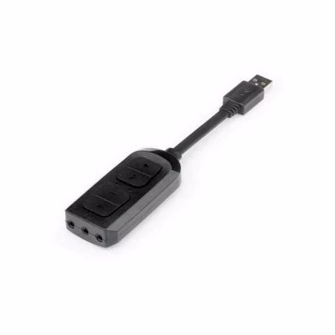Adaptador de sonido Redragon Circes HA100 usb x P2 negro
