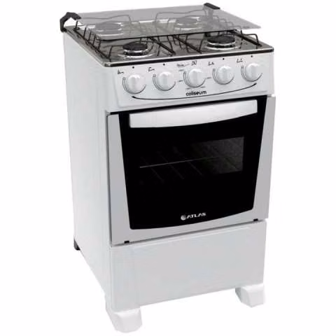 Cocina Atlas de 4 hornallas color blanco