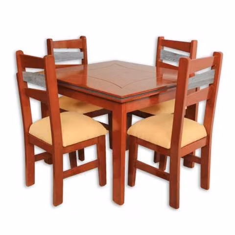 Juego de comedor c/4 sillas carioca