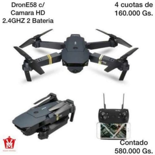Dron E58 con cámara HD 2.4GHz 2 baterías