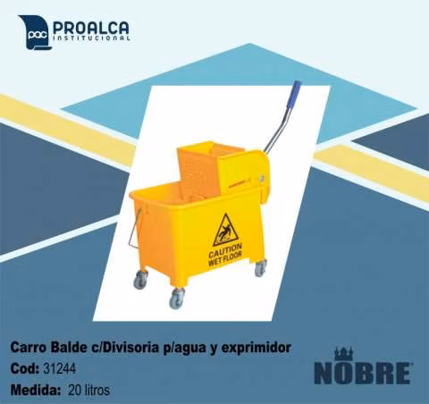 Balde con exprimidor 20 litros
