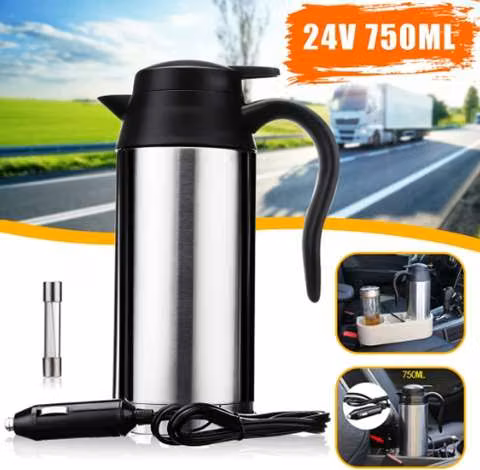 Hervidora eléctrica para vehículos 750ml