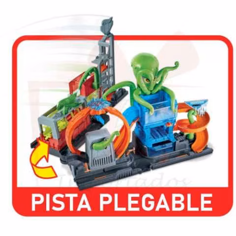 Pista lavado de autos Hot Wheels Ultimate Octo