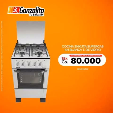 Cocina Enxuta Supergas 4 hornallas