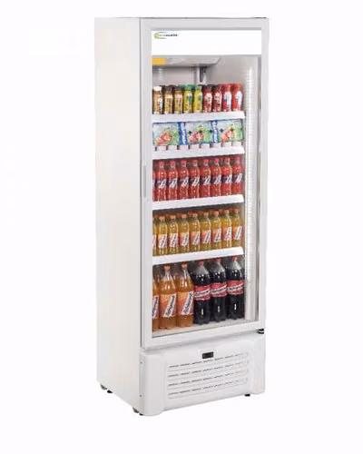 Visicooler ecosilkon multiuso puerta de vidrio c/ luz led blanca 600l