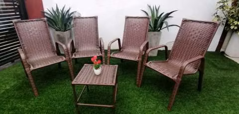 Juego de jardín símil rattán MG04