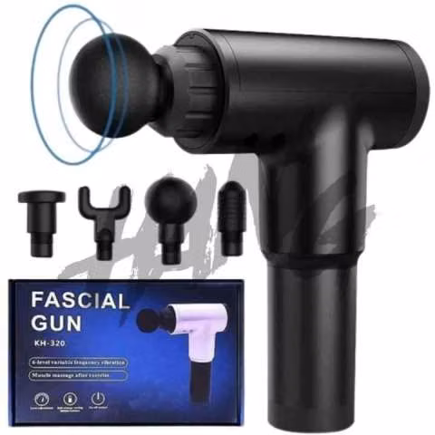 Pistola masajeadora con batería recargable