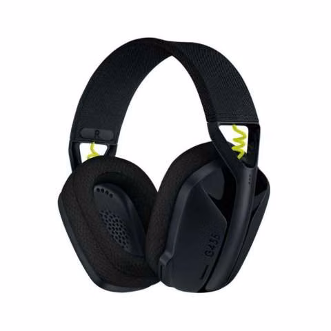 Headset Wireless Logitech G435 - Negro / Amarillo