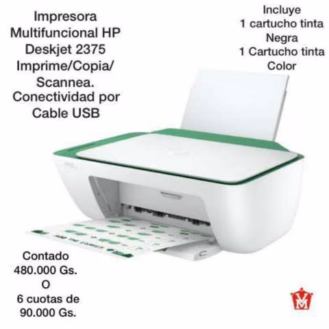 Impresora multifuncional HP Deskjet 2375 usb