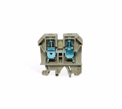 Borne para riel din 95mm beige - steck