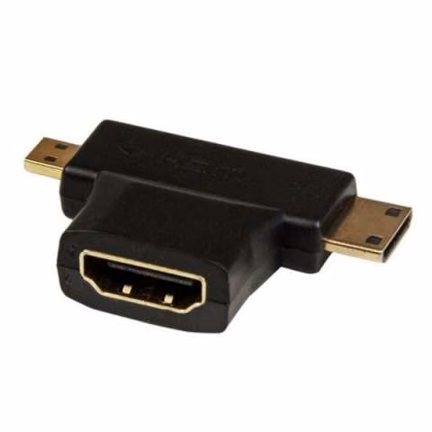 Adaptador hdmi a micro hdmi + mini hdmi 2 en 1 - Imagen 2
