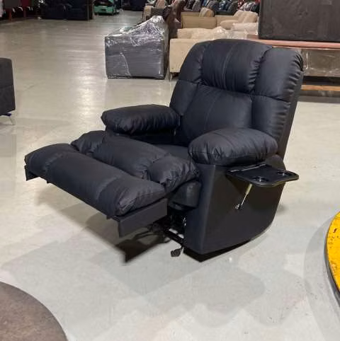 Sofá poltrona reclinable con mecedora ecoleather