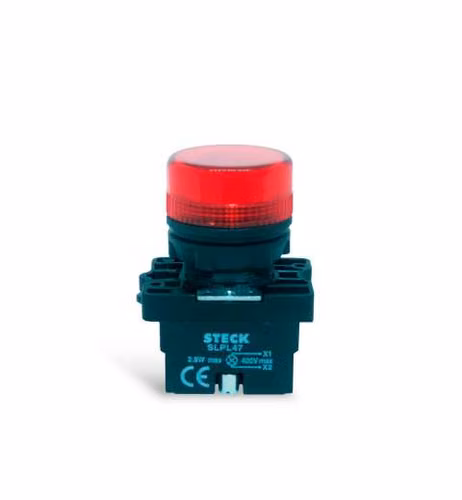 Señalizador led 22mm 220vac rojo - steck