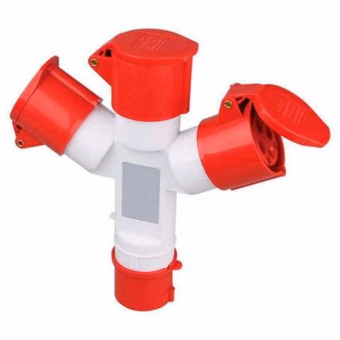 Toma multiple ind. 3p+t 16a v 6h ip67 - steck