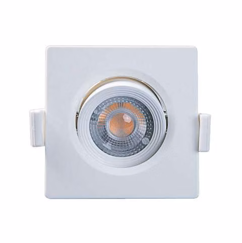 Spot embutido led cuadrado PAR20 7W 6500K móvil Taschibra