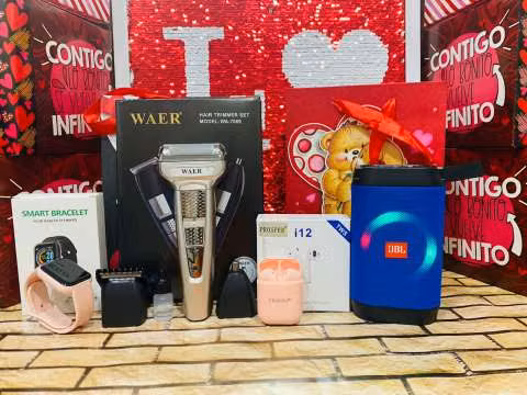 Super combo reloj smart d20 auricular inalámbrico afeitadora 3 en 1 Waer oarlante Jbl con luces - Imagen 2