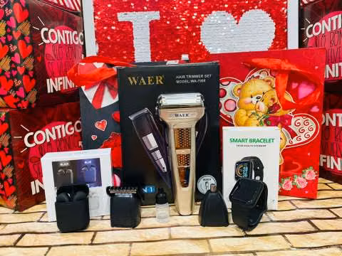 Super combo auricular inalámbrico i12 reloj smart d20 y afeitadora 3 en 1 Waer - Imagen 2