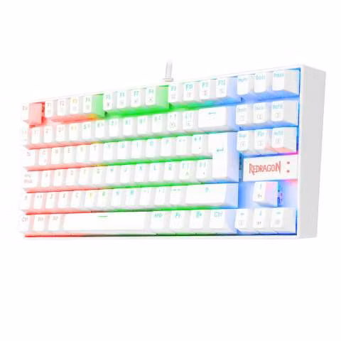 Teclado Mecánico Redragon Kumara (Español) - Blanco - Imagen 2