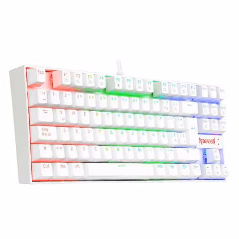 Teclado Mecánico Redragon Kumara (Español) - Blanco - Imagen 3