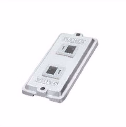 Tapa calada 3/4" p/ 2 modulo r11/rj45 - daisa