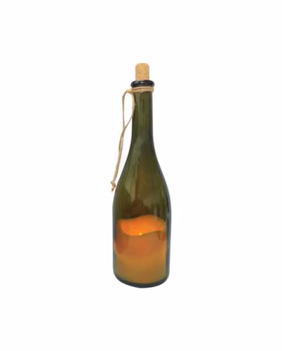 Lámpara-botella led decorativa vela pilha 3000k