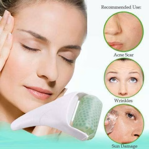 Rodillo masajeador facial ice